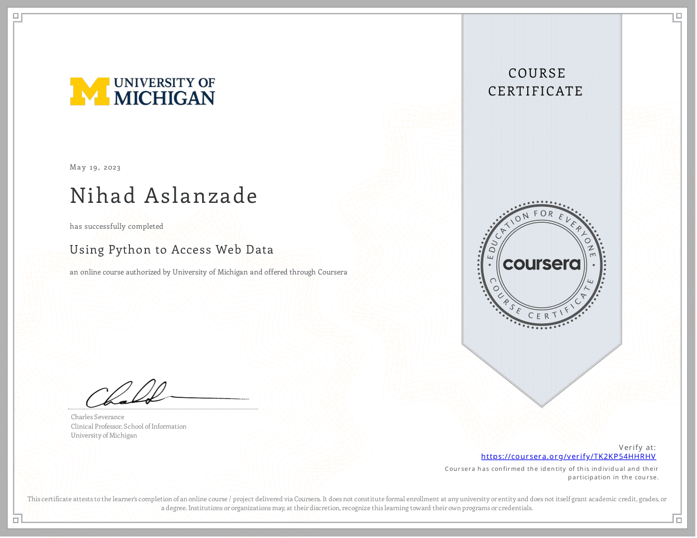 Using Python to Access Web Data - University of Michigan