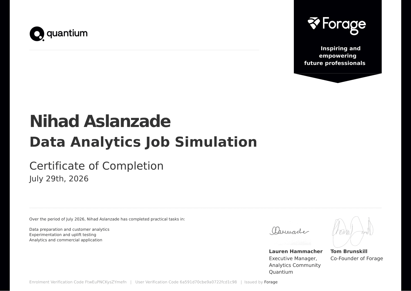 Data Analytics Job Simulation - Quantium