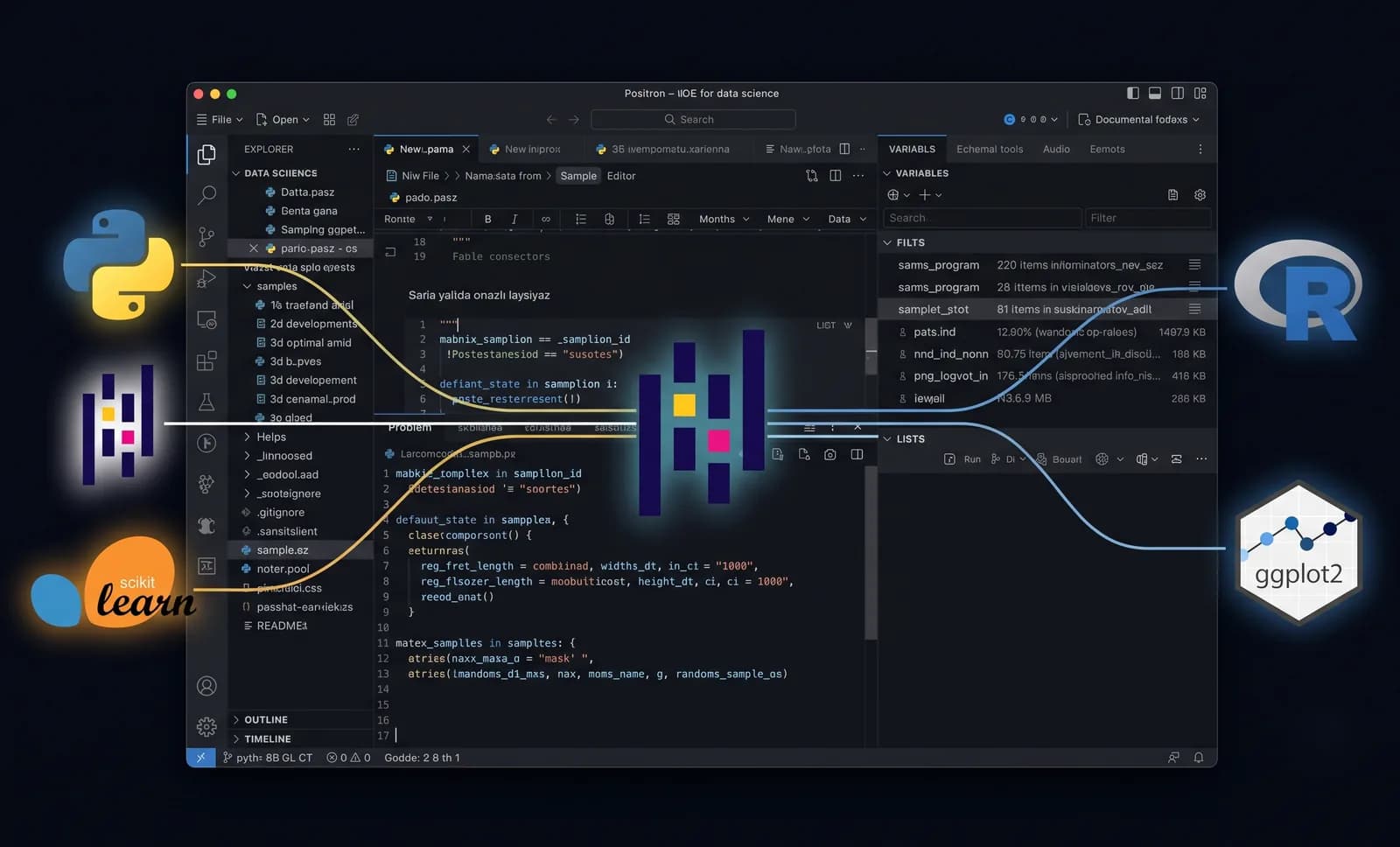Çoxdilli Data Science Arxitekturası: Python və R-ı Positron IDE-də Birləşdirmək